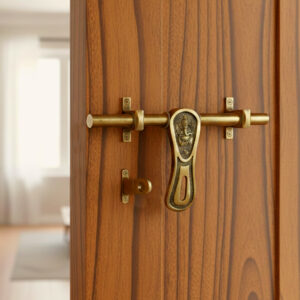 10" Brass Aldrop AL-001 | Antique Finish Aldrop | Single Door Aldorp | Brass Door security Aldrop